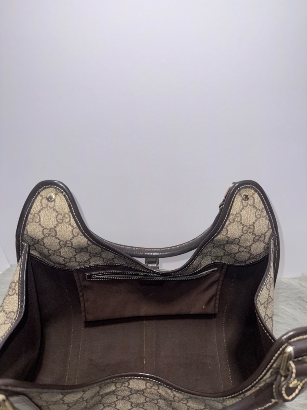 Gucci GG Supreme Joy Bardot Medium Shoulder Bag~w/COA - Picture 9 of 14